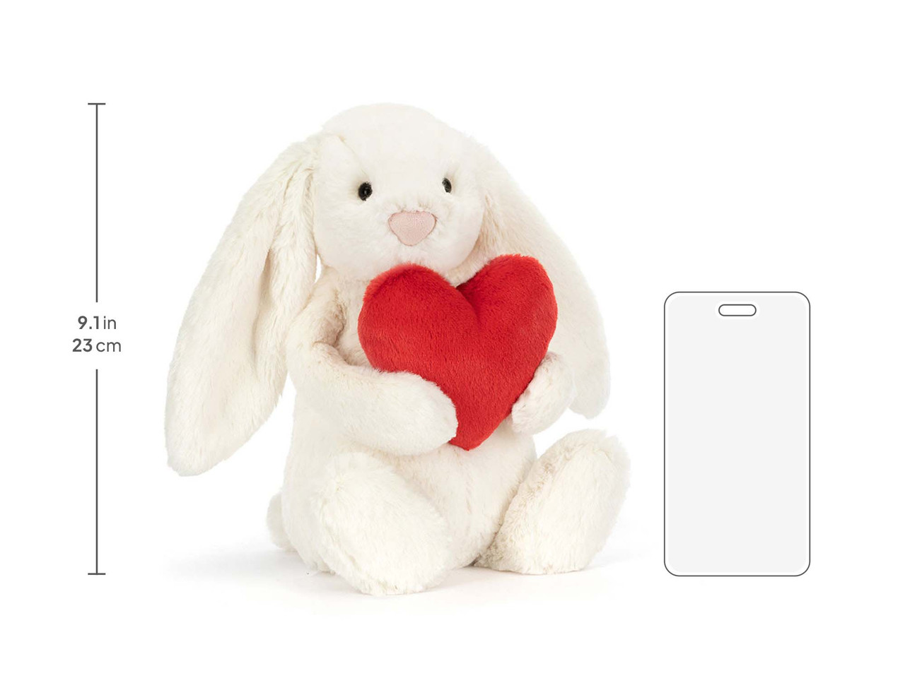 Bashful Red Love Heart Bunny - 图片 10