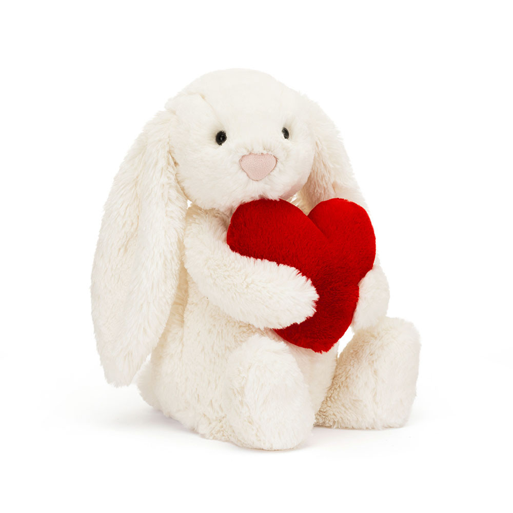 Bashful Red Love Heart Bunny - 图片 2